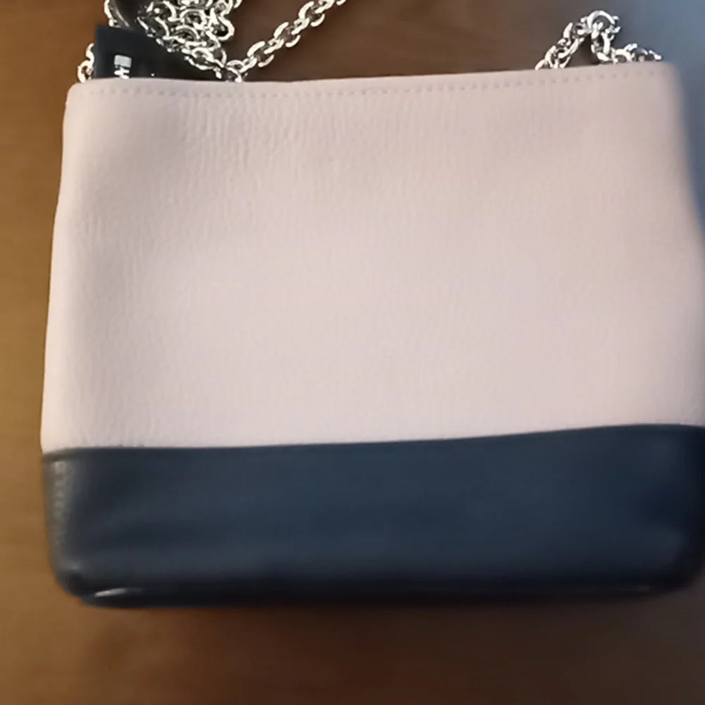 Kate Spade Jackson Street Ellery Crossbody Bag Gold Chain Leather Black Tan
